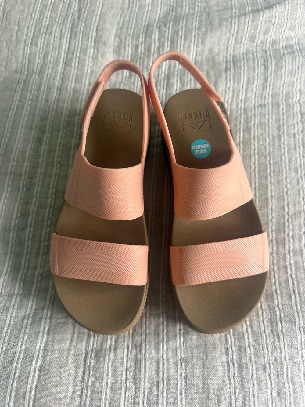Reef Pink Platform Slide Sandals - Picture 3 of 3